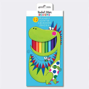 Living Collection Home Decor Online: Dinosaur Box of 12 Scented Colouring Pencils