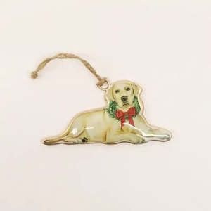 Vintage Golden Labrador Decoration