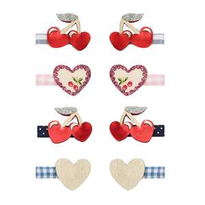 Womens Accessories: Red Cherries Mini Clips