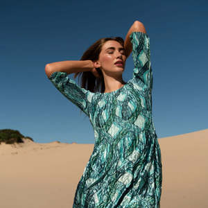 3/4 Sleeve Smash Pocket Dress | Eden Bound