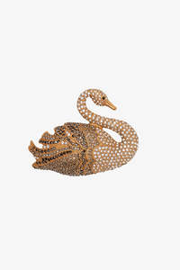 Womens Accessories: Gilded Swan Brooch
