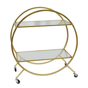 2 Tier Deliah Bar Cart | Gold
