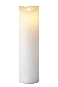 Sara Exclusive White LED Wax Candle | 50CM