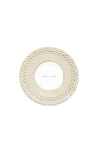 Living Collection Home Decor Online: Dotted Round Photo Frame - Cream