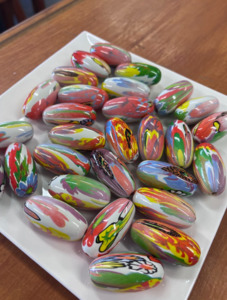 Plastic Psychedelic Tubes - Village Beads