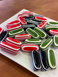 Plastic Stripped Tube - Village Beads