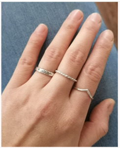 Sterling Silver Stacking Rings - The Creative Abditory - Village Beads