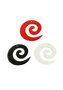 Products: Wooden Koru Pendants - Village Beads