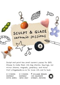 Products: Sculpt and Glaze Ceramic Sessions - Snowfox Ceramics (Ages 15+) - Village Beads