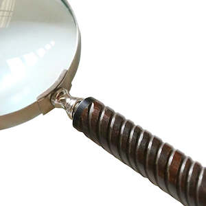 homeware: Magnifying Glass with Twisted Bone Handle