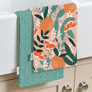 Cotton: Dexam Tea Towel Exotic Fruit Set of 2