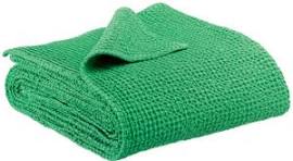 Cushions Soft Furnishings: Vivaraise Plaid Maia Chambray Throw - Agave