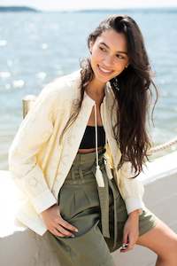 Brakeburn Broderie Bomber Jacket