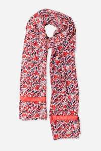 Brakeburn: Brakeburn Mixed Berry Floral Scarf Red
