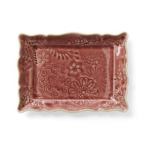 Sthal Ceramics: Sthal Appetizer Plate - Old Rose