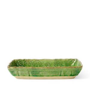 Sthal Ceramics: Sthal Small Gratin Dish - Seaweed