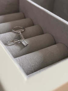 Ruby Tuesday: Ruby Tuesday Audrey Huggies - Sterling Silver Clear