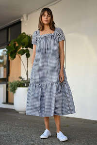 Wyatt Wylde Gingham Dress - Lenny Midi