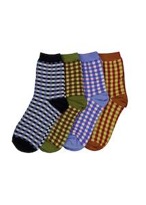 Socks: Olga De Polga - Gilda Gingham Socks