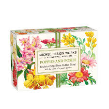 Soap: MICHEL DESIGN WORKS Poppies & Posies Boxed Soap
