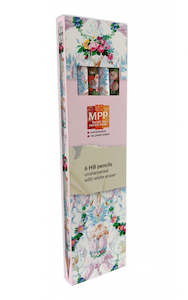 6 HB Pencils Flowers