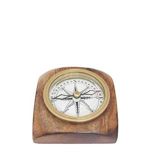 Gifts For Him: Wooden Square Compass by Le Monde
