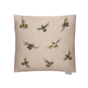 Cushions Soft Furnishings: Voyage Maison Buzzing Linen Cushion with Feather Inner