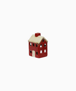 Alsace Petite Tea Light Chalet Red & Cream