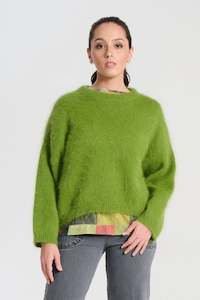 Olga de Polga Montreal Angora Knit - Grass Green