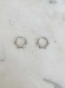 Ruby Tuesday Bobble Hoops - Silver