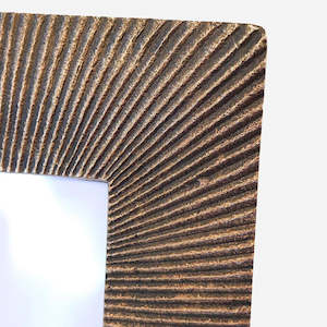 Photo Frames: Etched Photo Frame in Antique Brass Finish