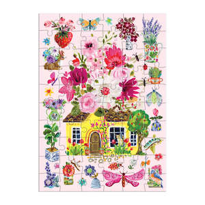 Stationery: Greeting Card Puzzle - Cottage Bouquet