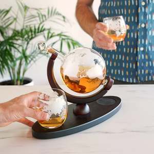 Globe Decanter & Whiskey Tumblers Set by Viski