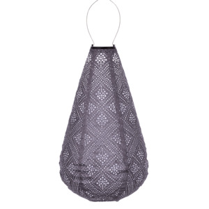 Lumiz Lantern  Drop 28cm Mauve Purple Topaze