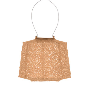 Lumiz Lantern  Lampshade 20cm Apricot Paisley