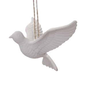 New Arrivals: White Dove – Tail Down Christmas Decoration