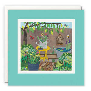 Stationery: James Ellis Greeting Card - Bee Garden
