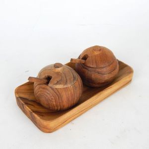 New Arrivals: Teak Salt & Pepper Containers (set of 2)