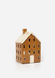 Tea Light Houses: Alsace Tea Light Chalet Mustard