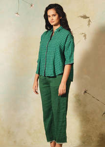 Wyatt Wylde Copy: Padmini Blouse Emerald