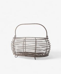 French Country Collections 1: Wire Oval Egg Basket
