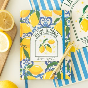 New Arrivals: Recipe Journal-Lemon Print