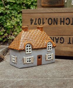 Tea Light Houses: Cotswold Tealight Cottage Blue