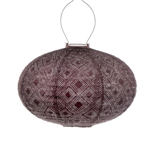 Lumiz Lantern Oval 40cm Plum Mosaic