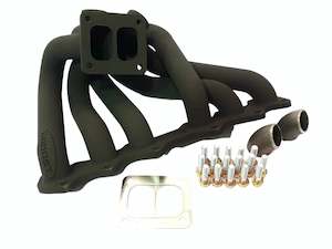 6Boost Turbo Exhaust Manifold / 2JZGTE / T4 Twin Scroll Single Turbo Conversion