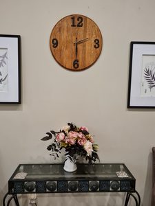 Wine Barrel Head Clock