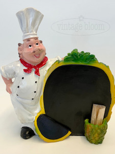 The Happy Chief with Pineapple Chalk Board