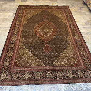 Persian Mahi Tabraiz Double Hand-Knotted Rug 3000mm x 1960mm