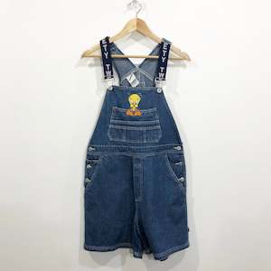 Overalls: Vintage Looney Tunes Denim Overalls 2000 Tweety (W/M)