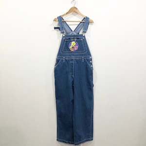 Overalls: Vintage 1996 Looney Tunes Denim Overalls Tweety (W/M-L)